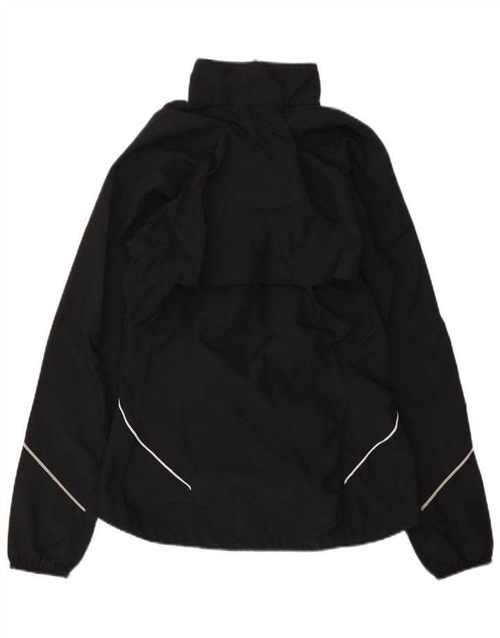Nike Womens Tracksuit Top Jacket UK 16/18 Large Black Polyester