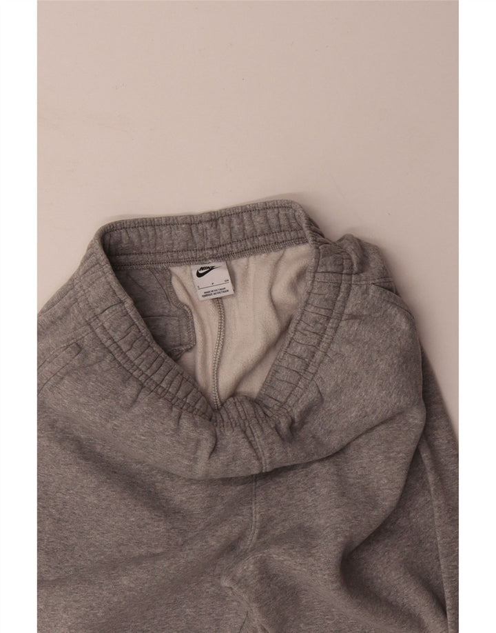 NIKE Womens Tracksuit Trousers Joggers UK 10 Small  Grey Cotton