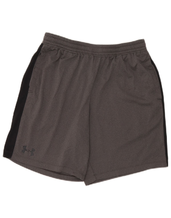 Under Armour Mens Sport Shorts Large  Grey Colourblock Polyester