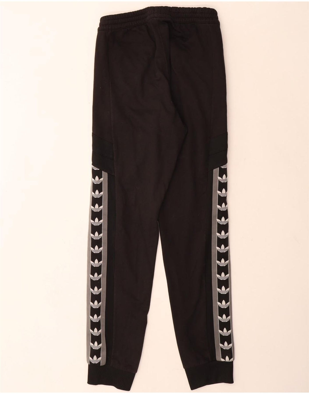 Adidas Mens Graphic Tracksuit Trousers Joggers Small  Black Polyester
