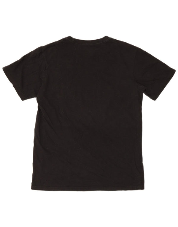 Reebok Mens Regular Graphic T-Shirt Top Small Black Cotton