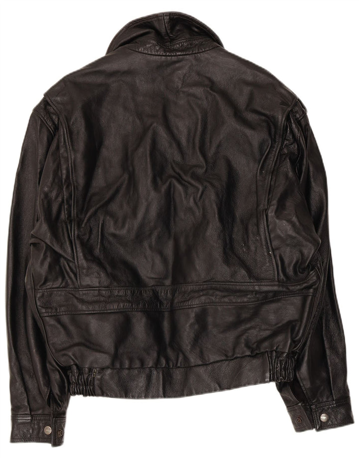 Garage Mens Military Bomber Jacket UK 38 Medium Black