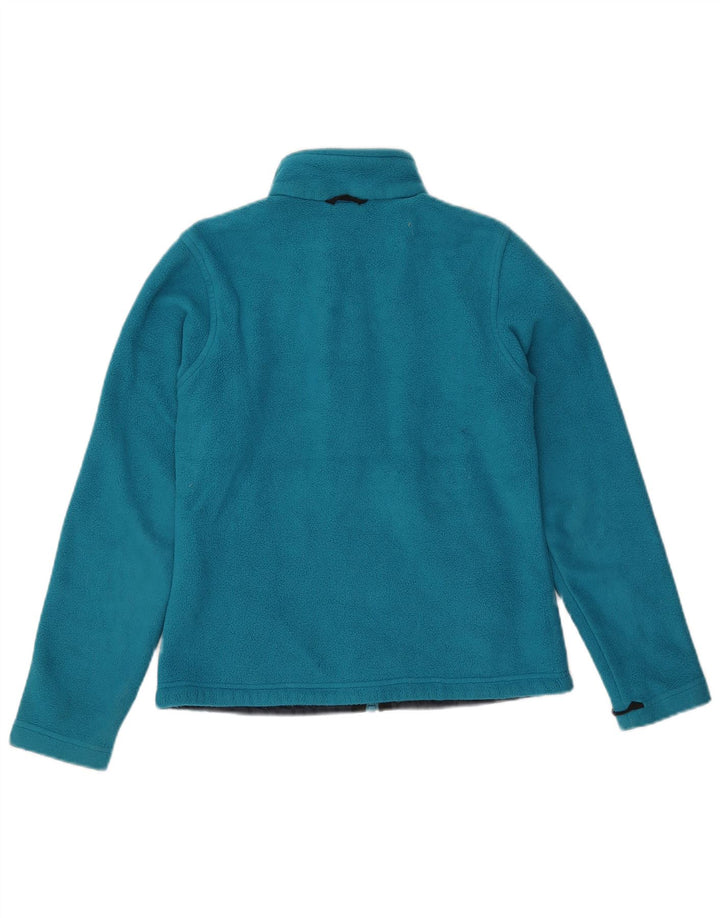Jack Wolfskin Womens Liner Fleece Jacket UK 10 Small Blue Polyester