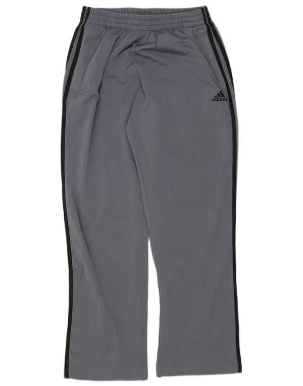 Adidas Mens Tracksuit Trousers Small Grey Polyester