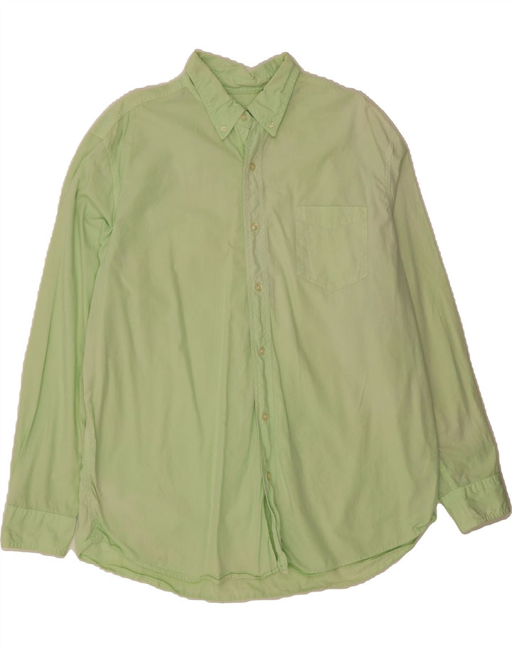 CHAPS Mens Shirt XL Green Cotton Vintage Chaps and Second-Hand Chaps from Messina Hembry 