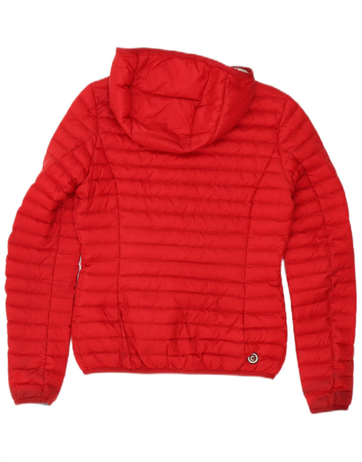 Colmar Womens Hooded Padded Jacket IT 38 2XS Red Polyester