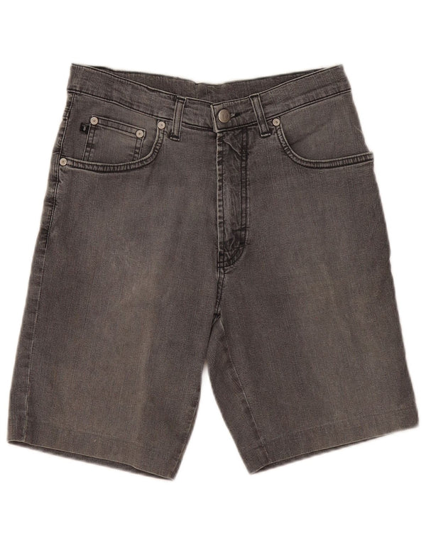 Trussardi Womens Denim Shorts W30 Medium Grey