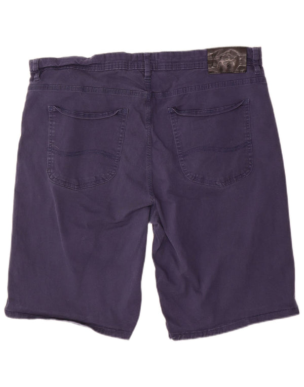 Lee Mens Casual Shorts Large W36 Navy Blue Cotton
