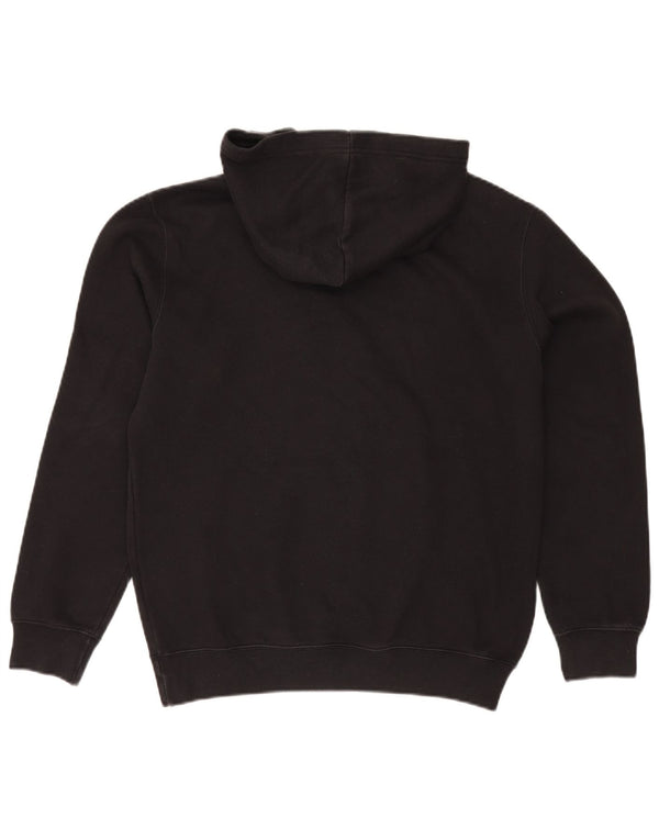 Champion Mens Graphic Hoodie Jumper Medium Black Cotton