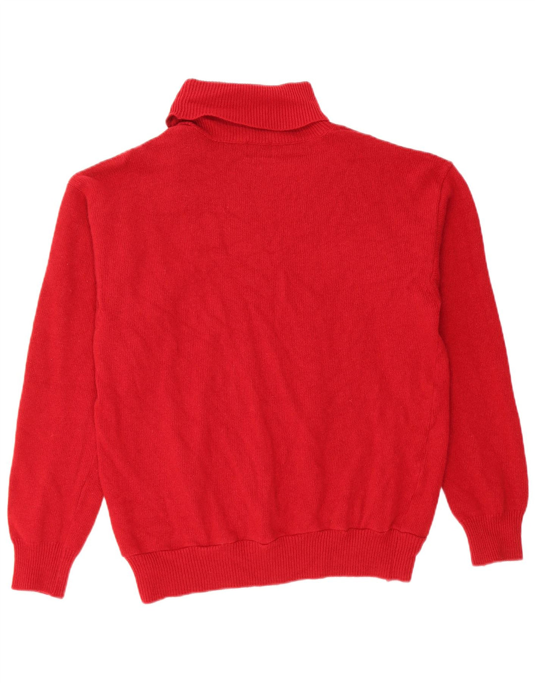 Trussardi Womens Roll Neck Jumper Sweater UK 12 Medium Red