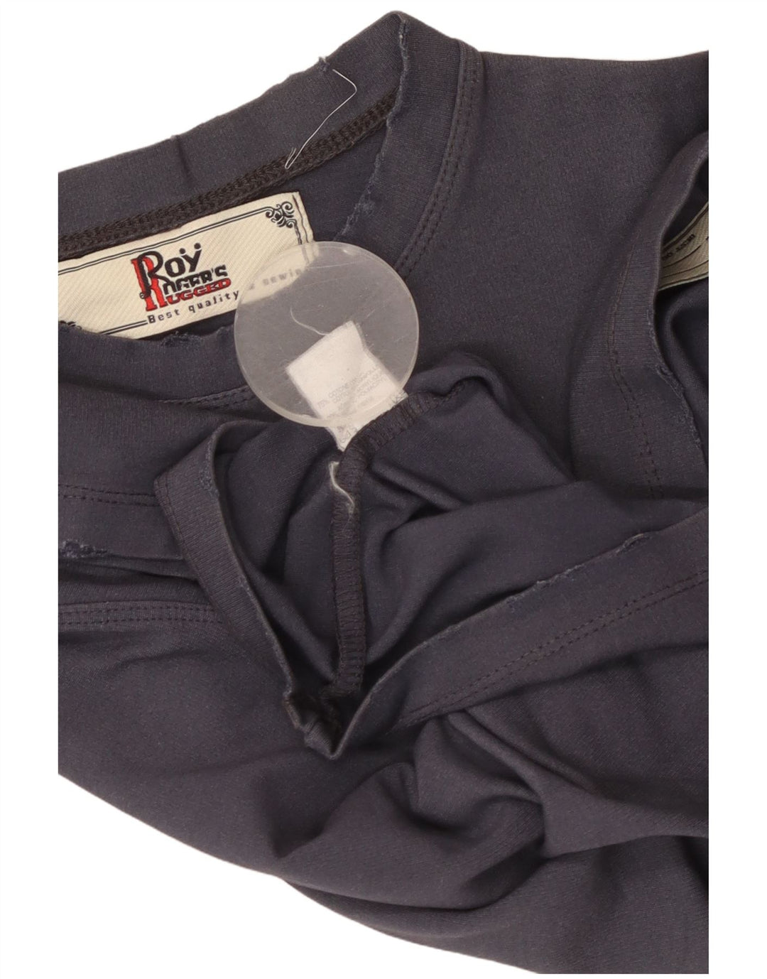 ROY ROGERS Boys Graphic T-Shirt Top 13-14 Years Large Navy Blue Cotton