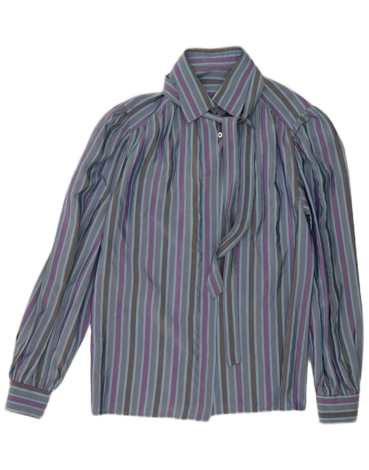 Vintage Womens Shirt UK 16 Large Multicoloured Striped