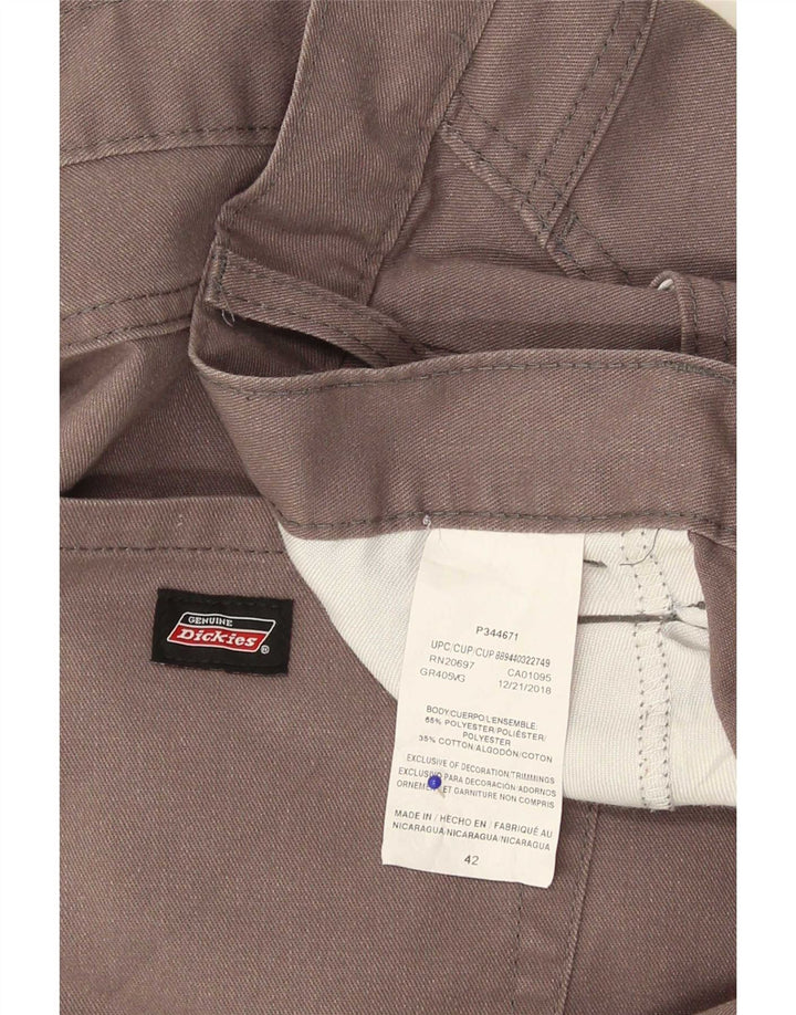 Dickies Mens Casual Shorts W42 2XL Grey Colourblock Polyester