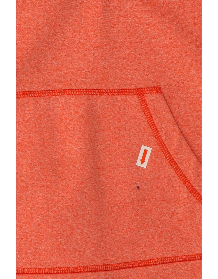 THE NORTH FACE Womens Graphic Hoodie Jumper UK 14 Large Orange Polyester