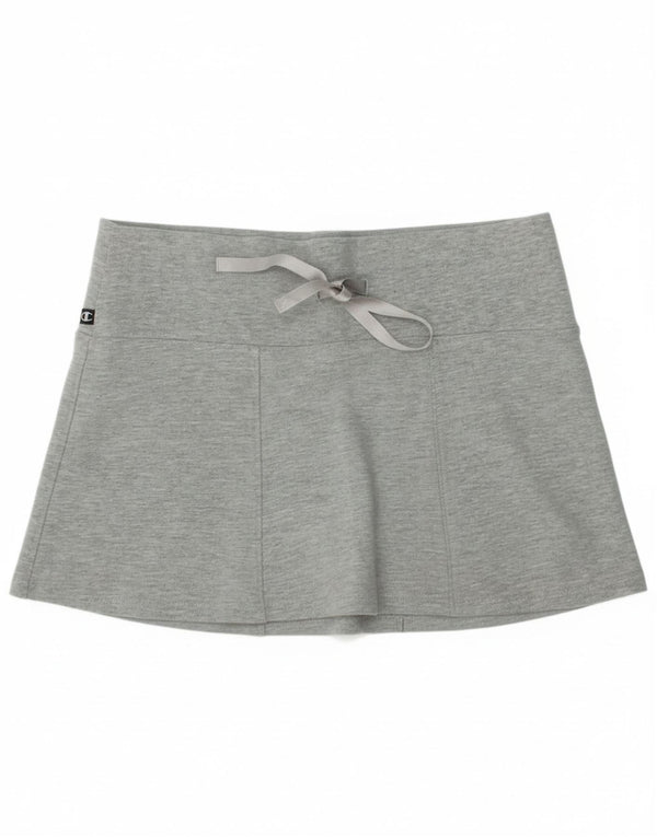 Champion Womens Tennis Skirt UK 10 Small  Grey Flecked Cotton