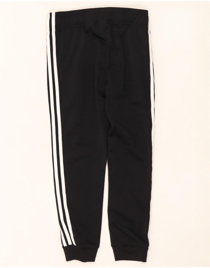 ADIDAS Boys Tracksuit Trousers Joggers 9-10 Years Black
