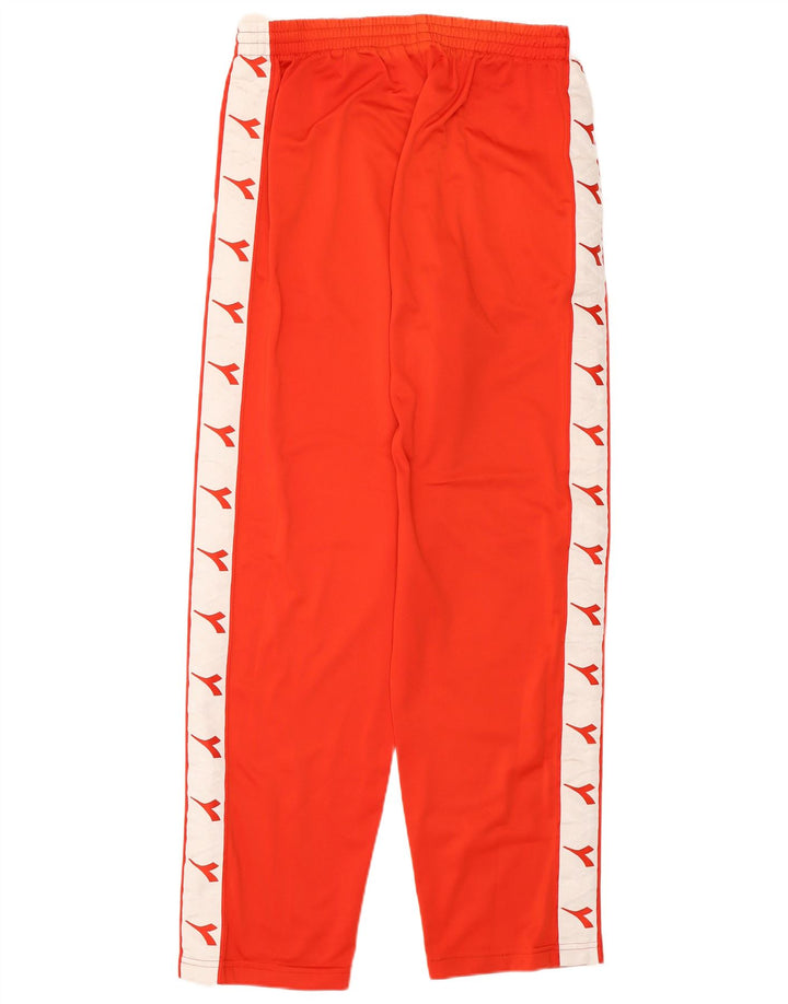 DIADORA Mens Graphic Tracksuit Trousers UK 40 Medium  Red Colourblock