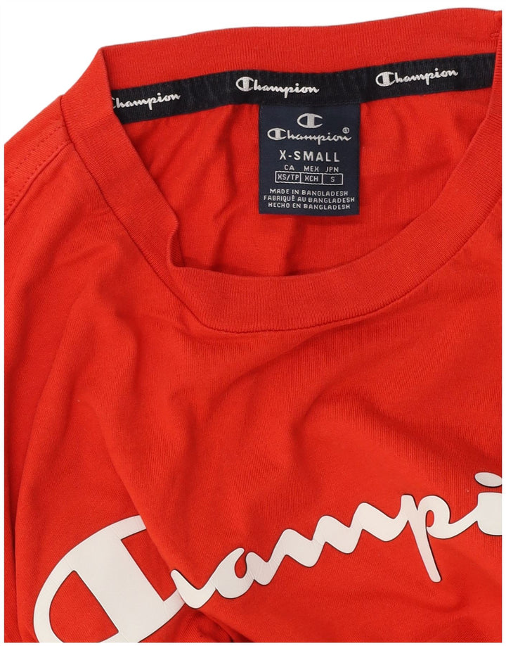 Champion Mens Graphic T-Shirt Top XS Red