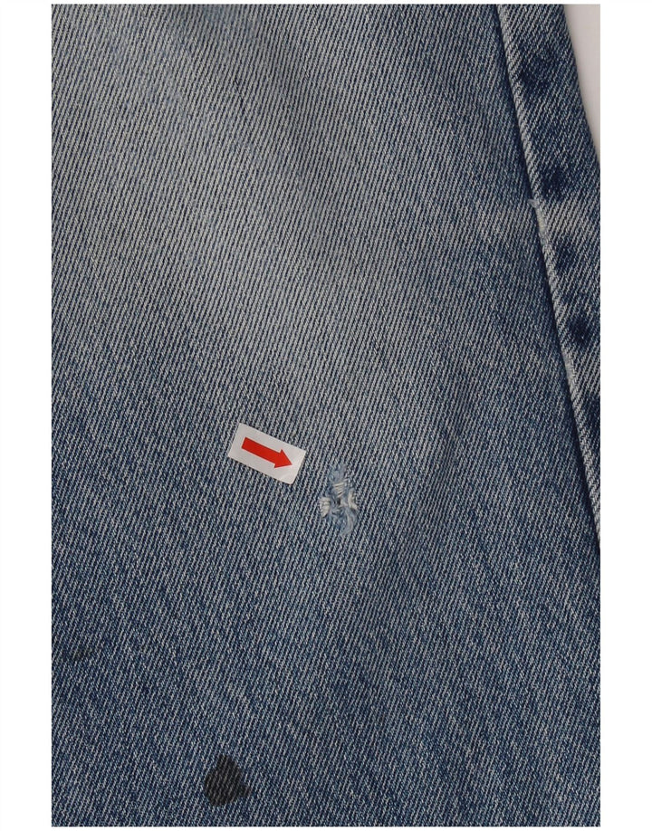 LEE Mens Brooklyn Straight Jeans W36 L30 Blue Cotton