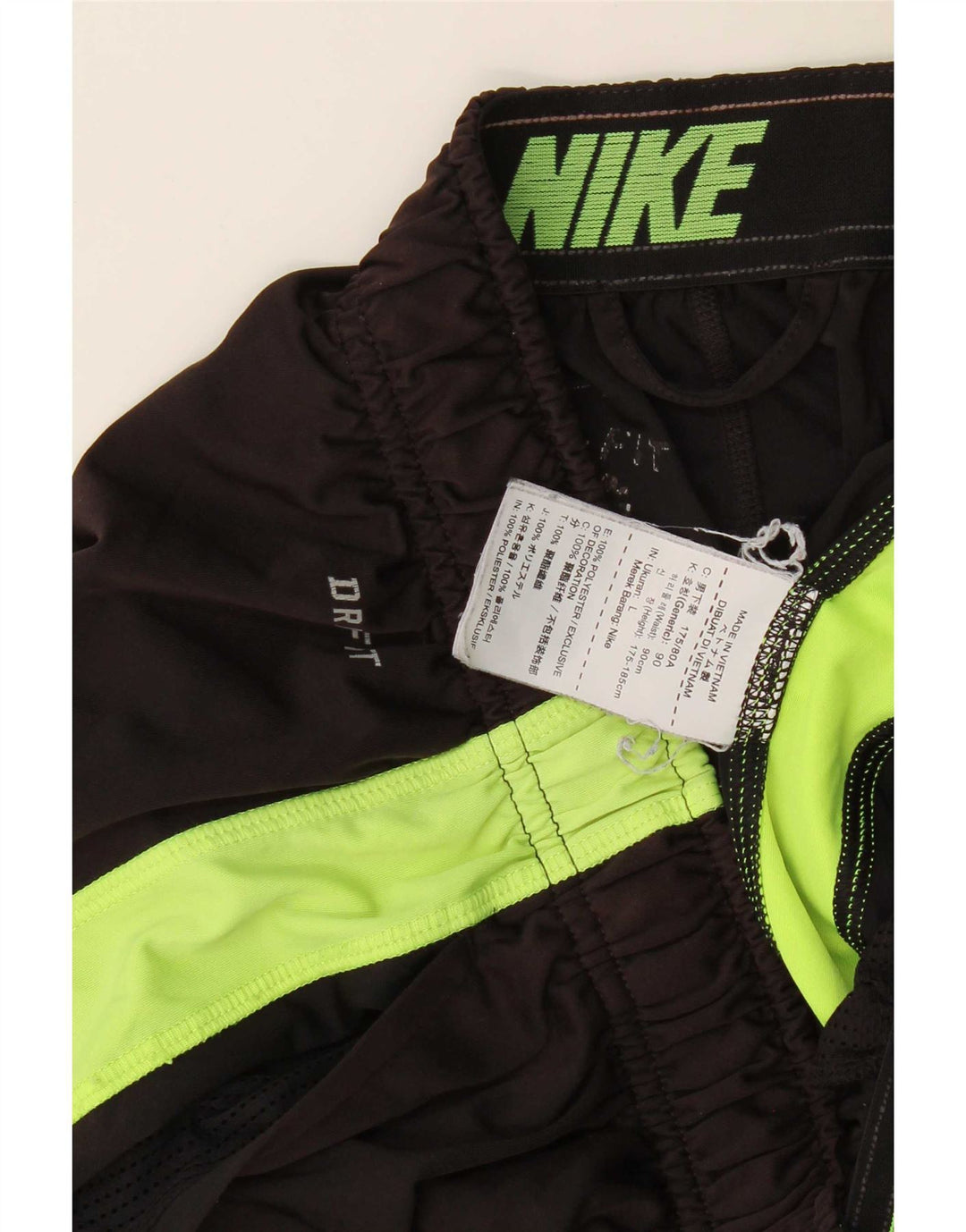 Nike Mens Dri Fit Sport Shorts Large Black Colourblock Polyester