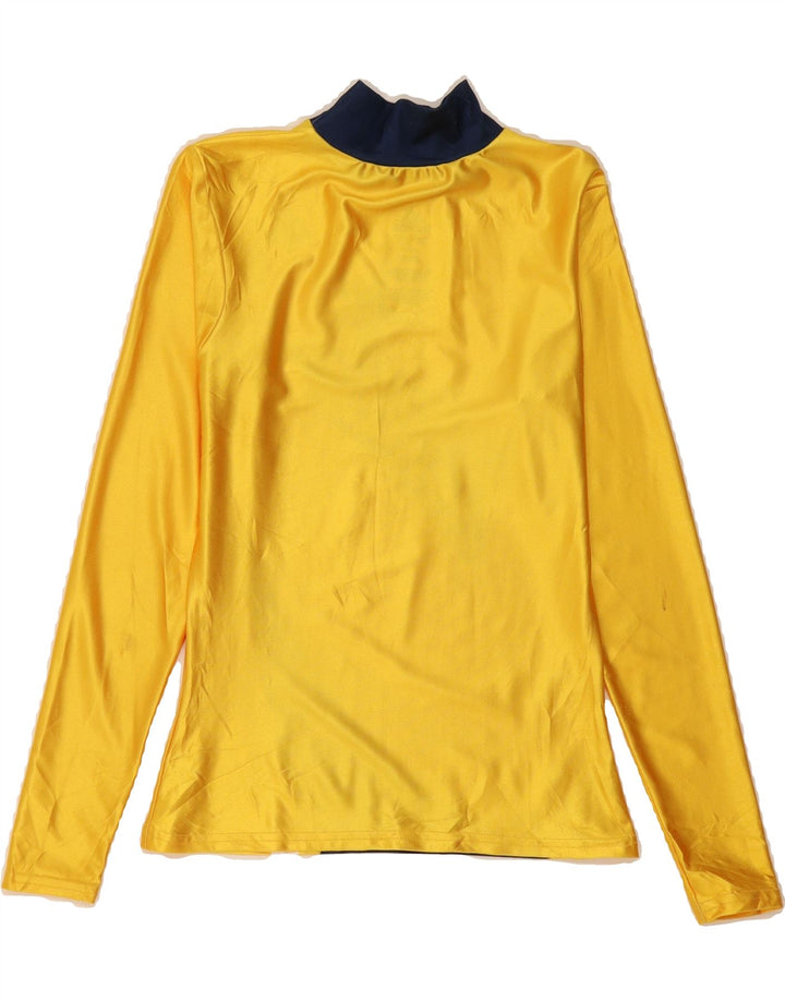 ADIDAS Womens Top Long Sleeve UK 6 XS Yellow Polyester Vintage Adidas and Second-Hand Adidas from Messina Hembry 