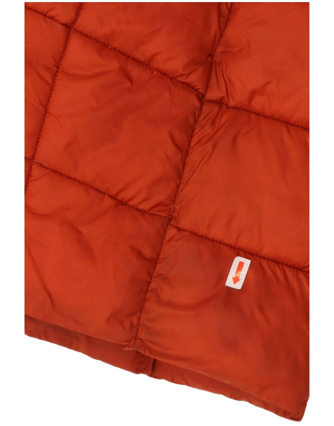 MICHAEL KORS Womens Hooded Padded Coat UK 14 Medium Orange Nylon