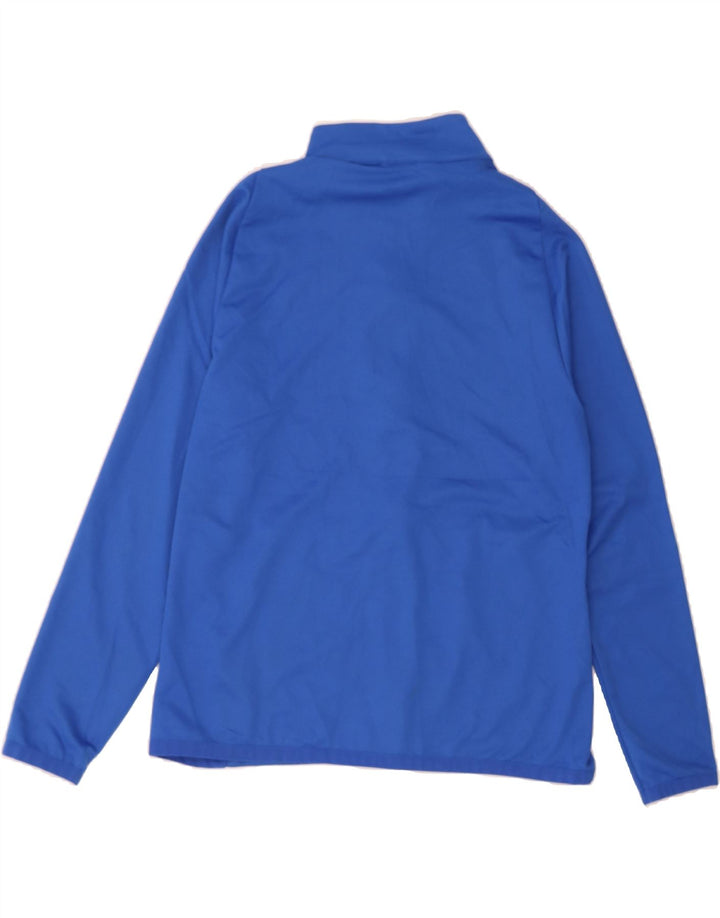 NIKE Womens Dri Fit Graphic Tracksuit Top Jacket UK 14 Medium Blue Vintage Nike and Second-Hand Nike from Messina Hembry 