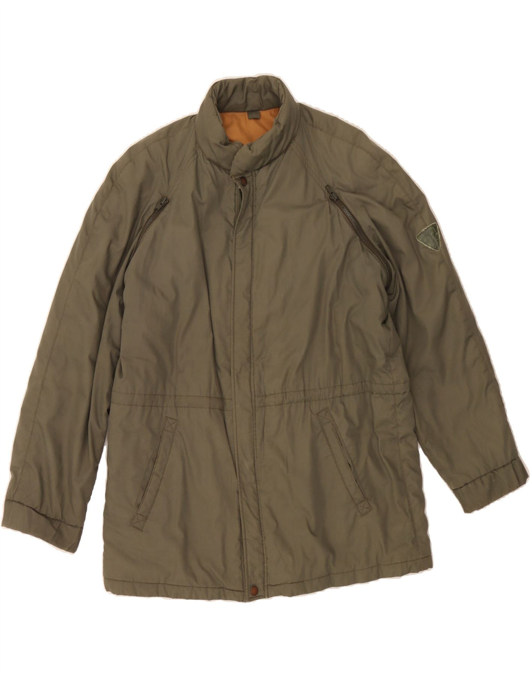 C&A Mens Windbreaker Jacket IT 48 Medium Khaki Cotton Vintage C&A and Second-Hand C&A from Messina Hembry 