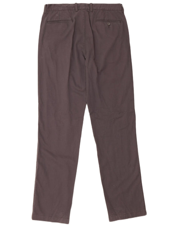 J. CREW Mens The Bleecker Straight Chino Trousers W34 L36 Grey Cotton
