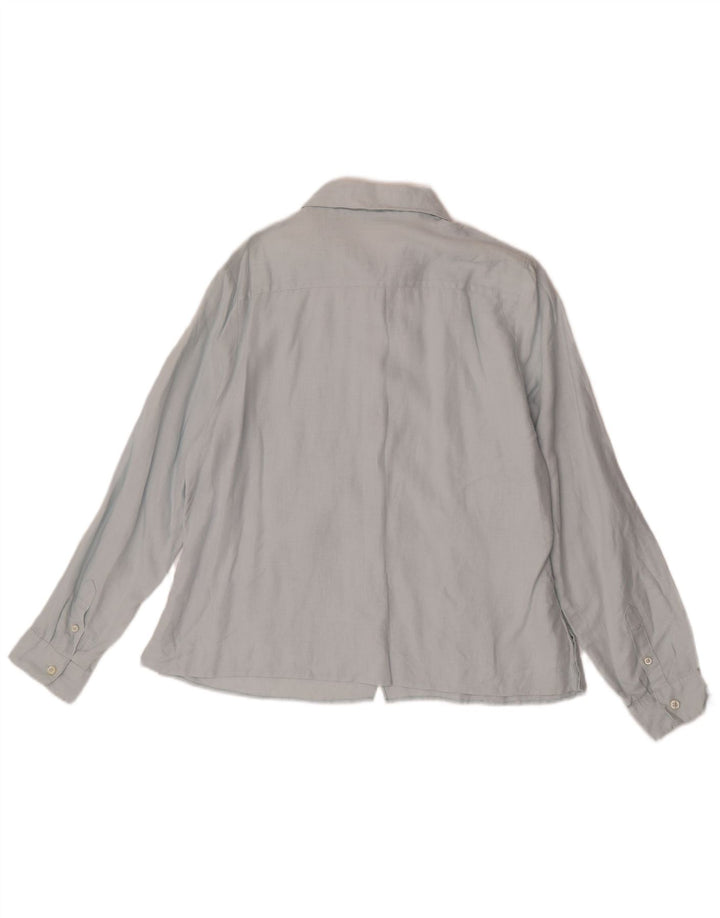 Boden Womens Shirt UK 18 XL Blue Linen