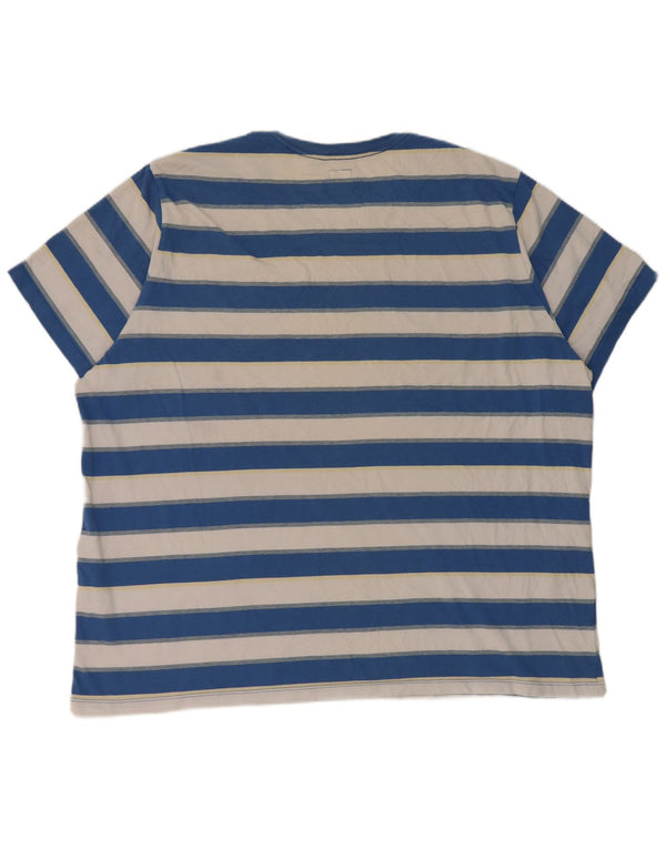 Levi's Mens Standard T-Shirt Top 2XL Blue Striped Cotton