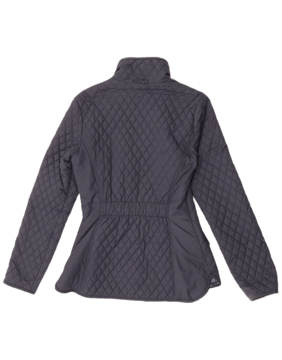 Musto Womens Quilted Jacket UK 8 Small Navy Blue Polyester