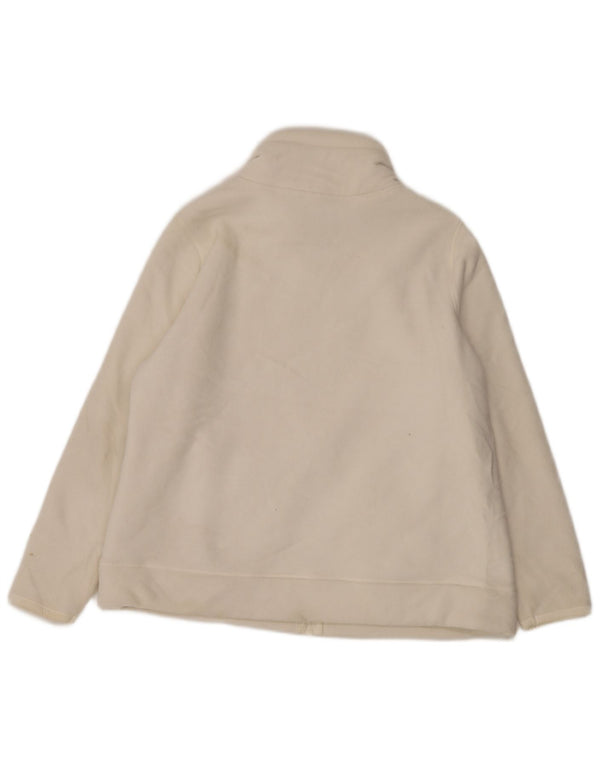 Marks & Spencer Womens Fleece Jacket UK 20 2XL White Cotton