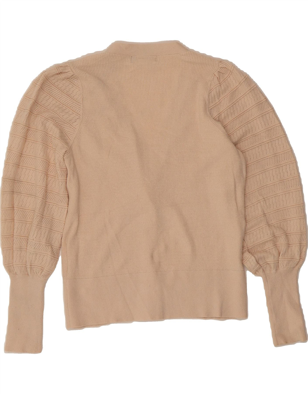 MARKS & SPENCER Womens Cardigan Sweater UK 12 Medium Beige Viscose Vintage Marks & Spencer and Second-Hand Marks & Spencer from Messina Hembry 