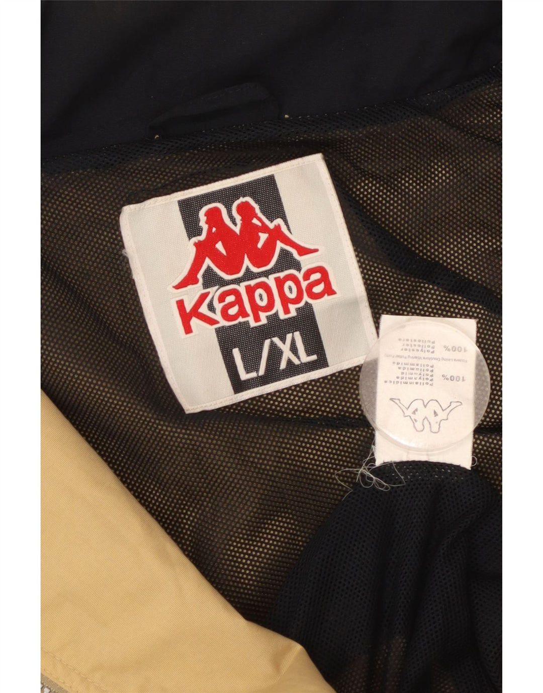 Kappa Mens Rain Jacket UK 42 XL Beige Polyamide