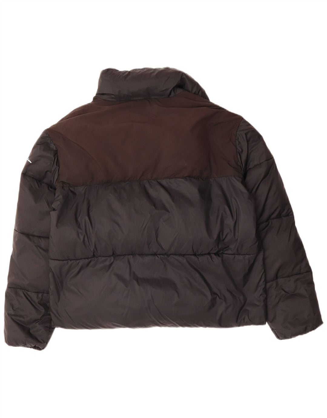 CHAMPION Womens Loose Fit Padded Jacket UK 18 XL Black Colourblock