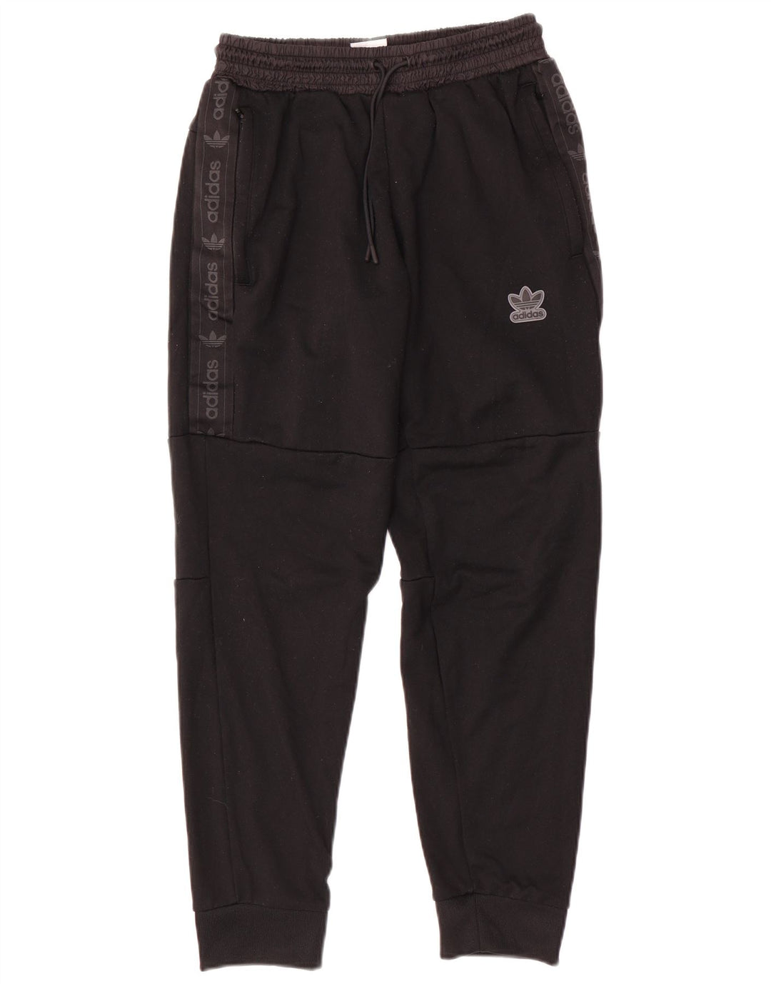 Adidas Mens Graphic Tracksuit Trousers Joggers Medium Black Polyester