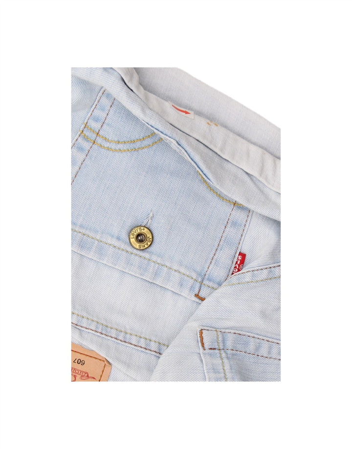 LEVI'S Womens 607 Denim Shorts W26 Small Blue Cotton
