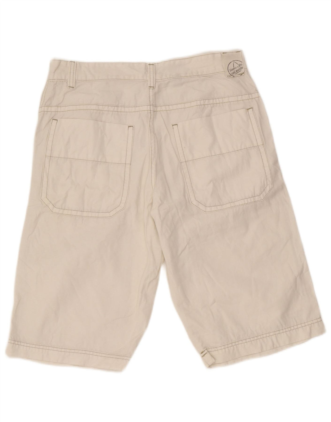 Murphy & Nye Mens Cargo Shorts W32 Medium White Cotton