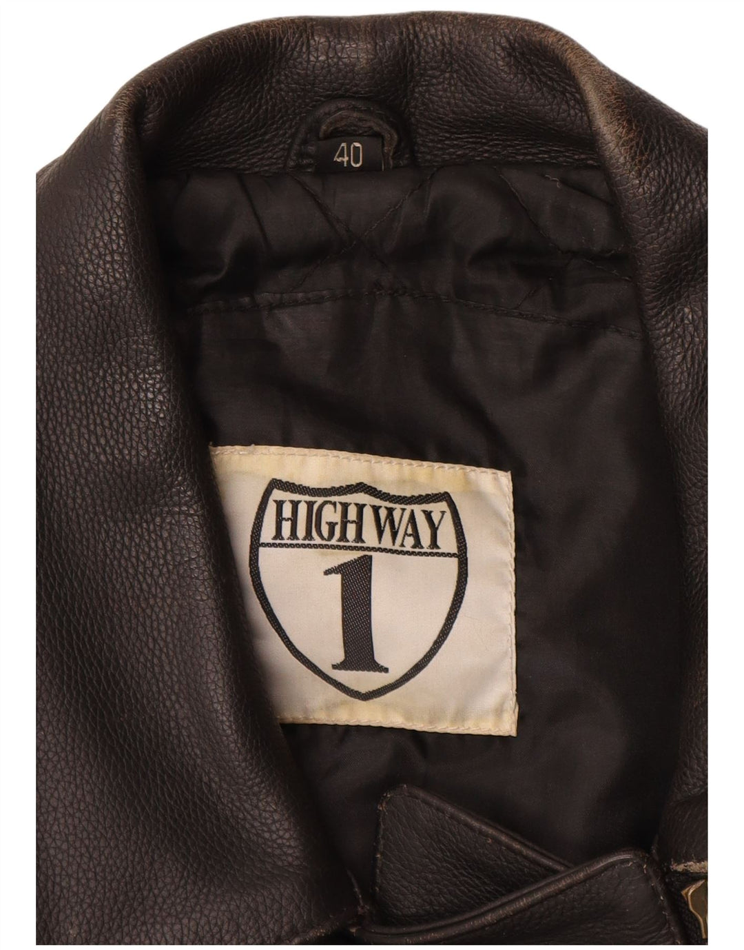 HIGHWAY 1 Womens Biker Jacket IT 40 Small Black Leather
