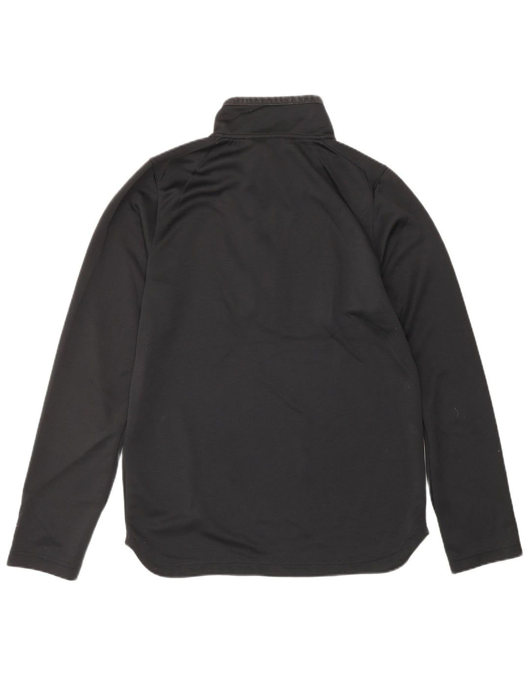 REEBOK Mens Graphic Zip Neck Pullover Tracksuit Top Small Black Polyester