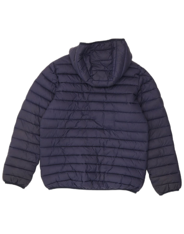 Berghaus Boys Hooded Padded Jacket 14-15 Years Navy Blue Polyester