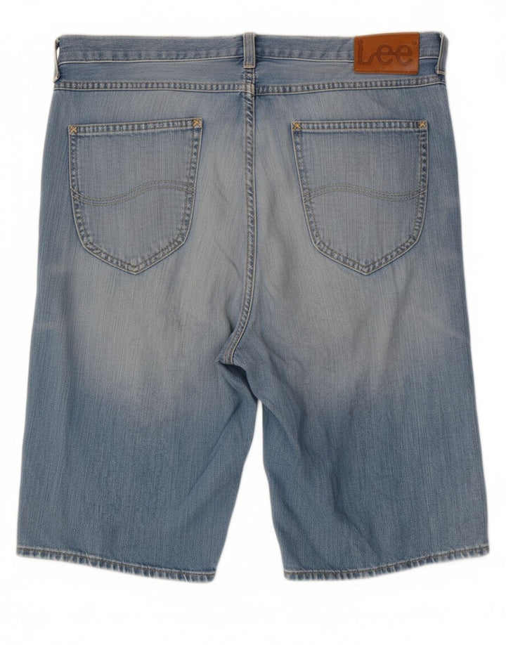 LEE Mens Denim Shorts W33 Medium  Blue Cotton