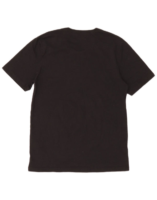 Hugo Boss Mens T-Shirt Top Medium Black Cotton
