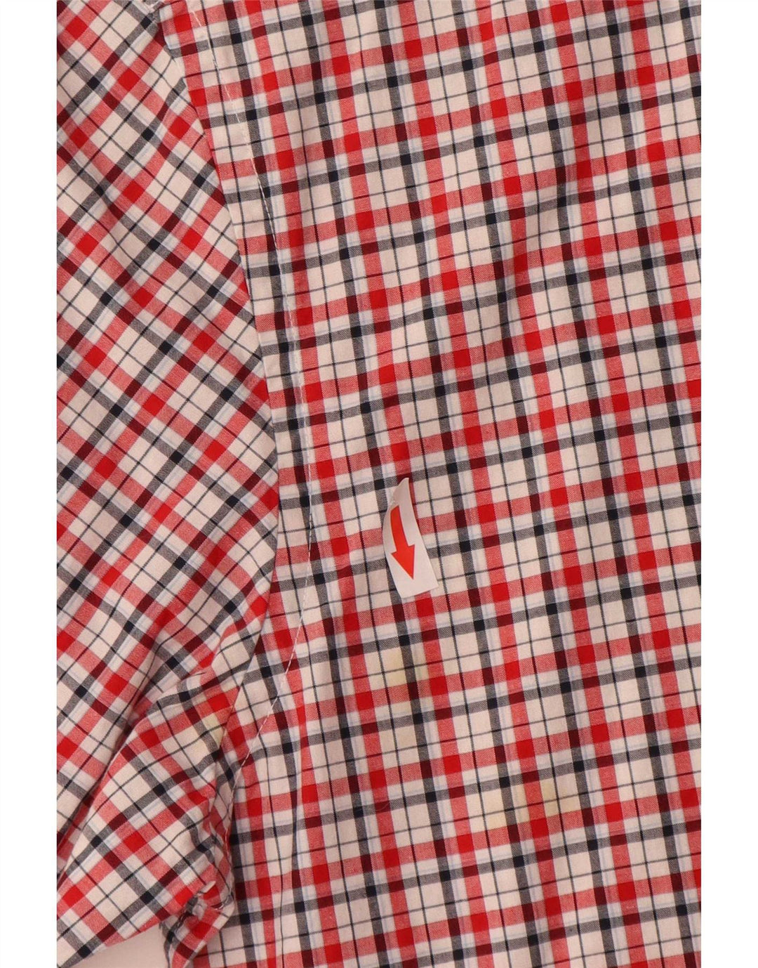 Tommy Hilfiger Mens Custom Fit Shirt Small Red Check Cotton