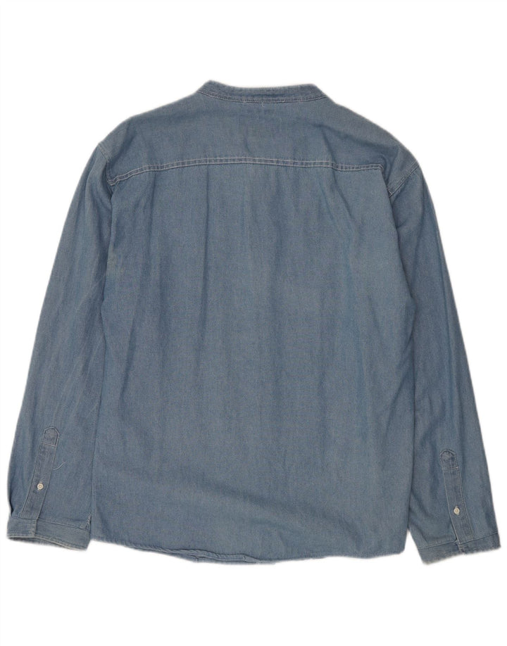 AMERICAN RAG Mens Denim Shirt 3XL Blue Cotton