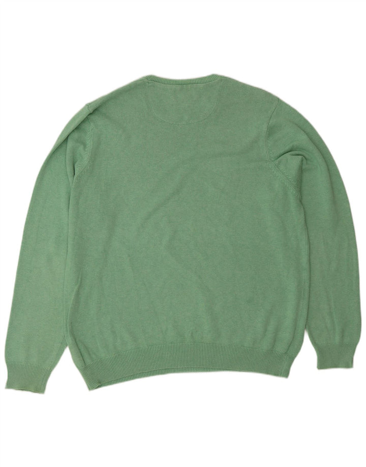 Marks & Spencer Mens Regular Fit Crew Neck Jumper Sweater Large Green