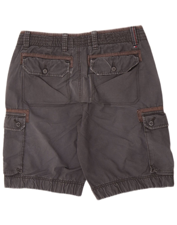 Tommy Hilfiger Mens Cargo Shorts Medium W31 Grey Cotton