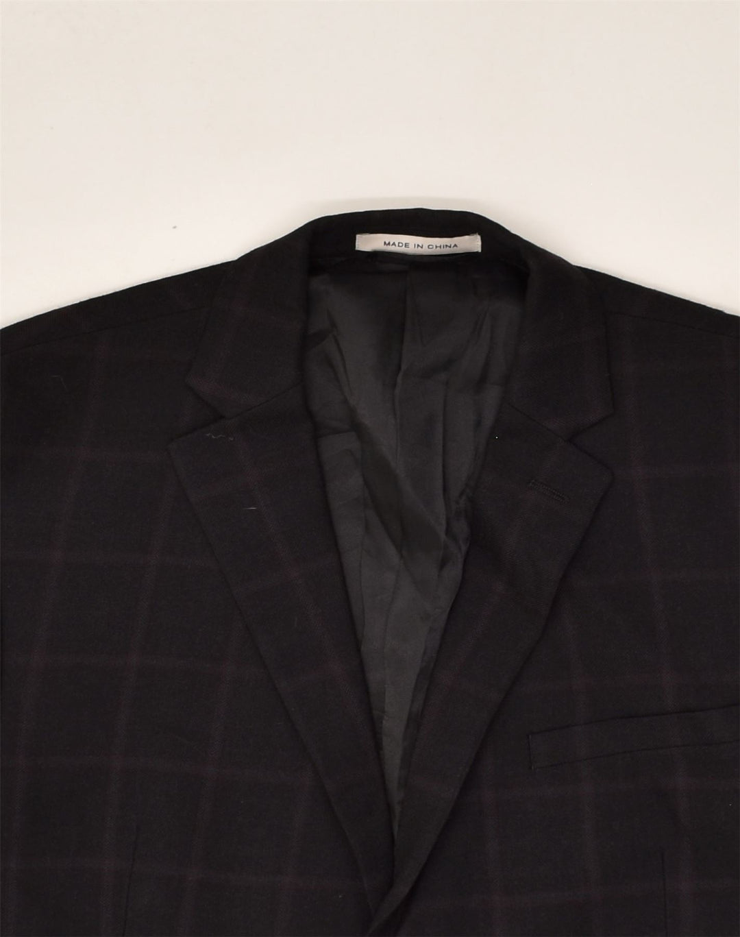 MICHAEL KORS Mens 2 Button Blazer Jacket UK 38 Medium Black Check Wool | Vintage Michael Kors | Thrift | Second-Hand Michael Kors | Used Clothing | Messina Hembry 