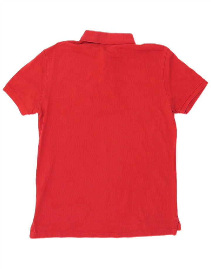 POLO RALPH LAUREN Mens Custom Slim Fit Polo Shirt Medium Red Cotton